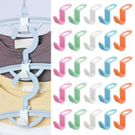 Clothes Hanger Connector Hooks 50Pcs Space Saving Hanger Extender Hooks Closet O