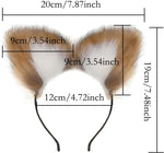 Fox Tail Anal Plug Set with Cat Ears Headband for SM and Cosplay