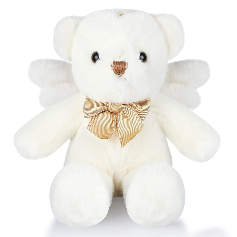 Angel Bear Plush Stuffed Animal with Wings White Bear Dolls for Boys Girls