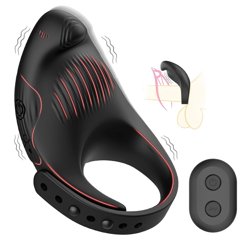 Vibrating Cock Ring With Clitoral Stimulator, Penis Ring Couple Sex Toys Vibrator, Eagle Shaped Clitoris Vibrator With 7 Vibrations Remote Control Rechargeable Harder Adult Sex Toy For Men & Couples