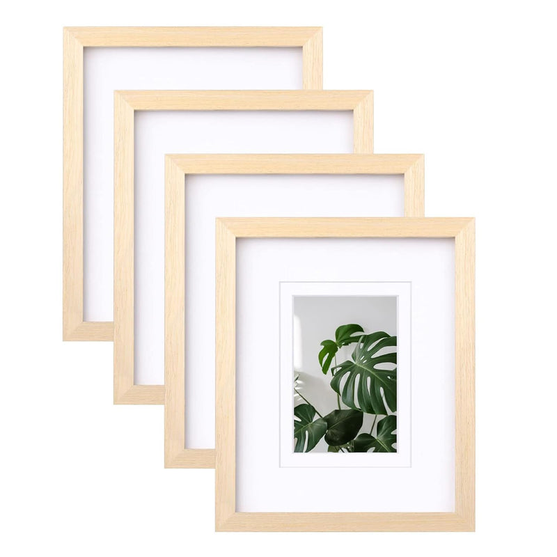 8X10 Picture Frames Made Of Solid Wood With Plexiglass, Display Pictures 4X6/5
