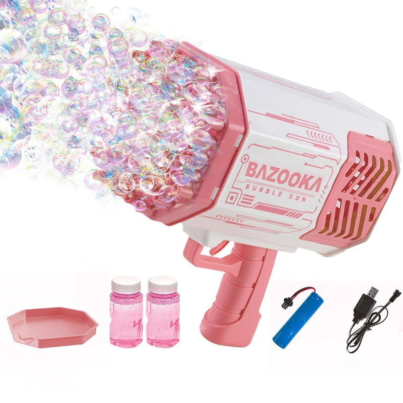 Bubble Gun Bubble Machine Gun 69 Holes Automatic Bubbles Machine For Kids A