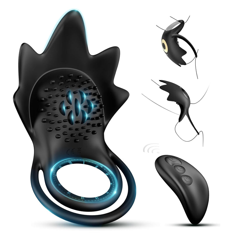 Vibrating Cock Ring Sex Toys For Men -Penis Ring Vibrator With 10 Vibrations, Adult Male Sex Toy For Couple Vibrators, Double Penis Vibrators Dildo, Couples Mens Male Adult Sex Toys & Games