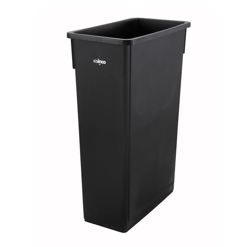 23Gal Slender Trash Can, Black