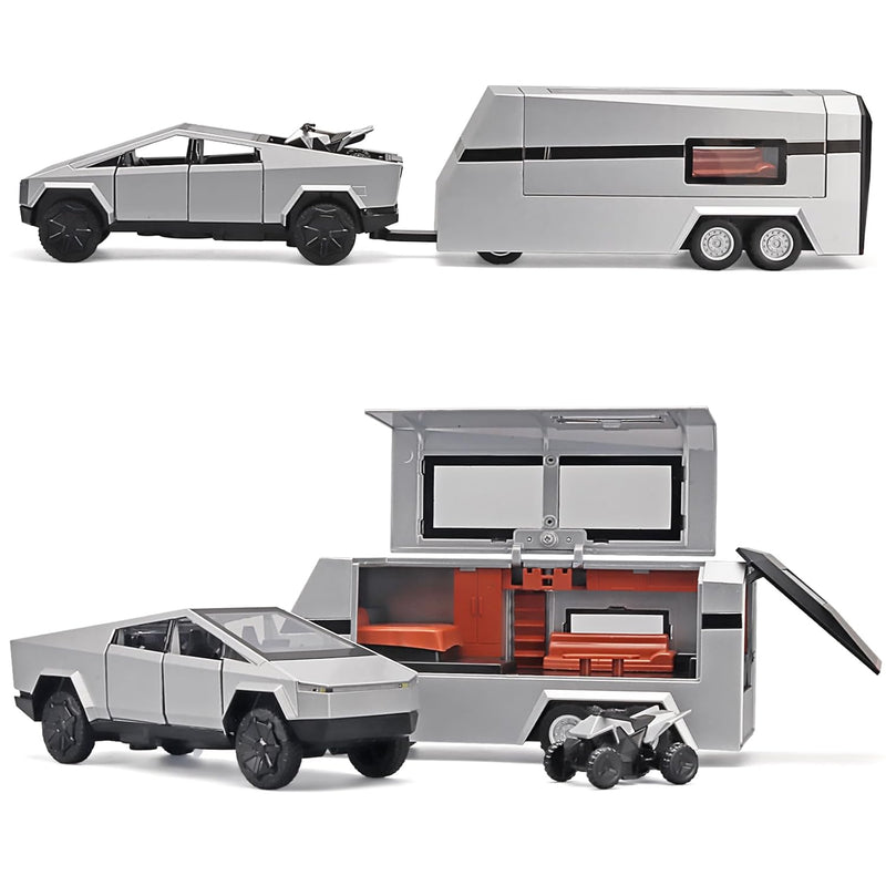 Toy Trucks For Boys Mars Pickup Trailer Toy Rv,Diecast Metal Pickup Trailer