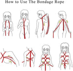 3-Piece Soft Cotton Bondage Rope Set for Couples – Durable Restraint Kit