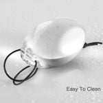 Glass Anal Plug,Clear Large Butt Plug,Egg-Shaped Anal Sex Toys For Adult Men Women Gay And Couples
