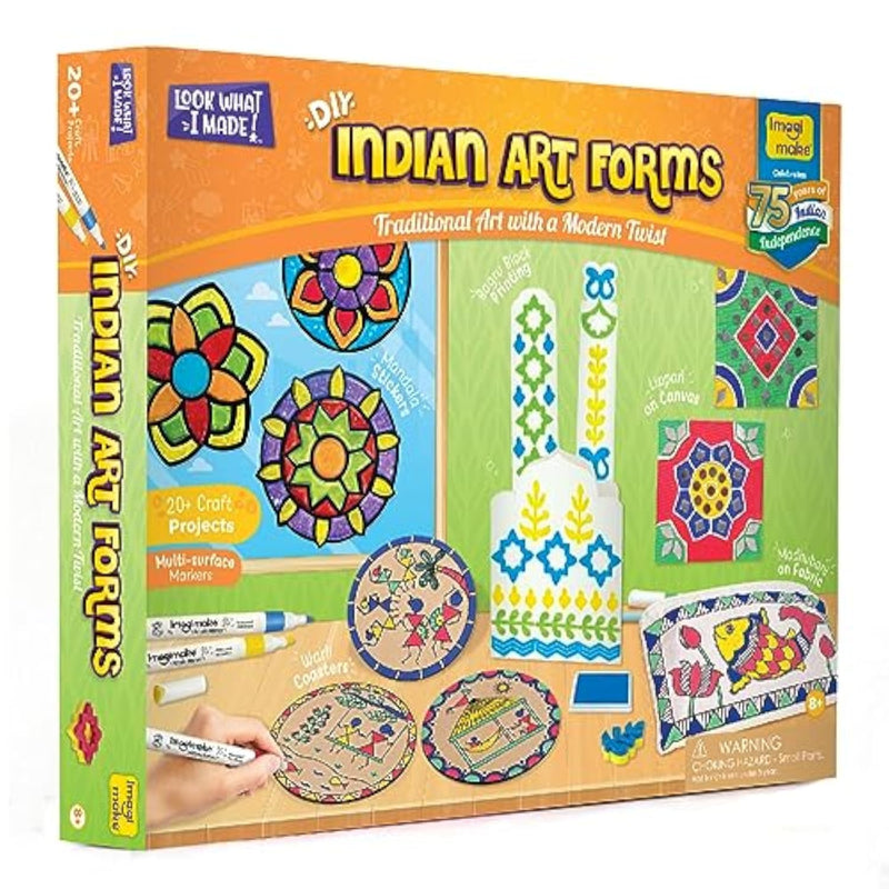 Discover Traditional Indian Art Forms with 20+ Mess-Free Art Projects for Kids