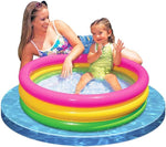 2.8ft x 10in Sunset Glow Inflatable Colorful Baby Swimming Pool (2 pack)