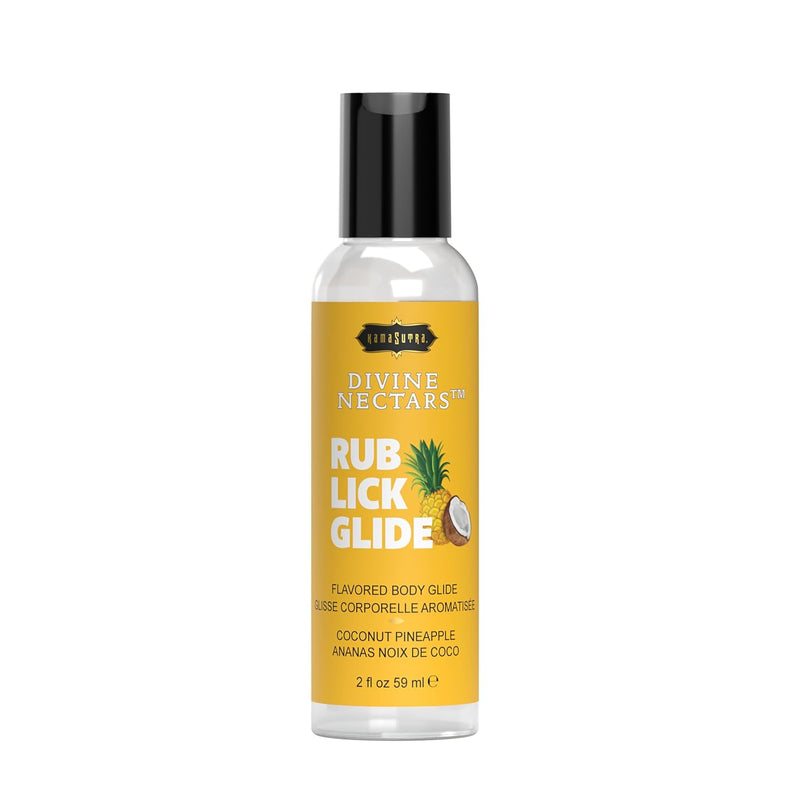 Divine Nectars Coconut Pineapple 2 Fl Oz - Flavored 3-In-1 Use: Oral, Massage, Water Based For Couples, Women, And Men. Body Topping Manufactured In Usa. Ideal For Foreplay.