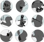 23PCS Bondage Restraint Kit – Upgraded Leather BDSM Set with Storage Bag