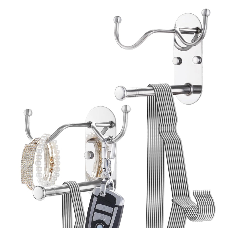 Clothes Hanger Storage, 2 Pack Clothes Hanger Storage Organizer, Damage Free Han
