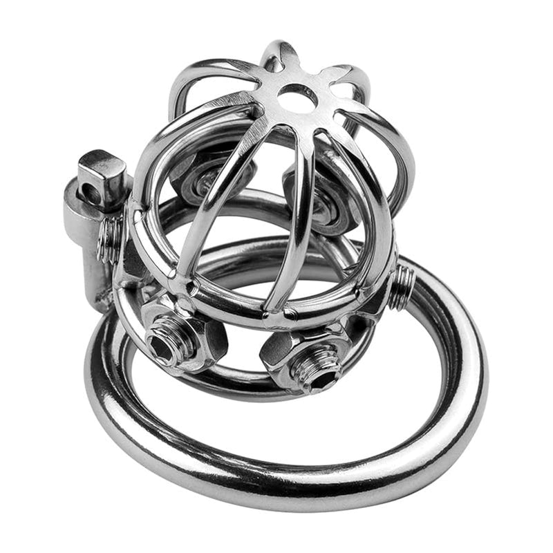 Inverted Chastity Lock Device Sex Toys Flat Beginner Cage Invisible Male Abstinence Rooster Cock Cage For Penis Training Bondage To Prevent Erection For Men