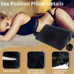 Foam Position Pillow with Restraints – Bondage Cushion with Handcuffs for Couples