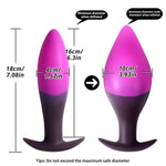 Inflatable Butt Plug Expansion Diameter 1.57'' To 3.93'' Anal Trainer Silicone Anal Plug With Tapered Tip And Flared Base For Beginner Advanced Adult Sex Toys For Men Women Couples