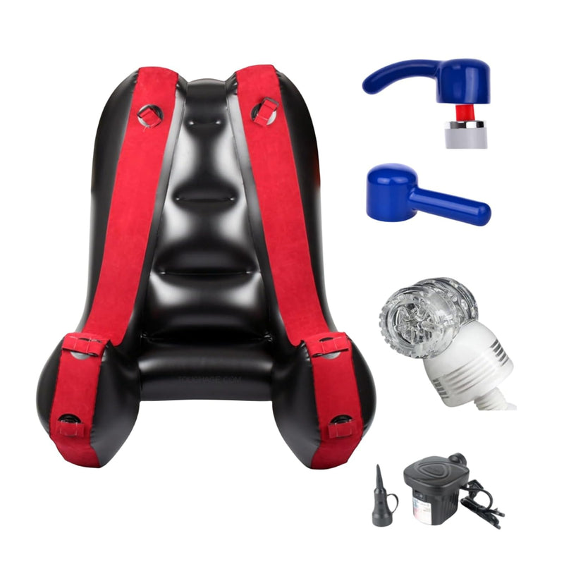 Large Sexy Chaise Sofa Chair Sex Furniture Pillows Love Inflatable Ramps Cushions Bedroom Couples Set Toys Include Electric Air Pump +3Pcs Male & Female Magic Wand Massage Attachments