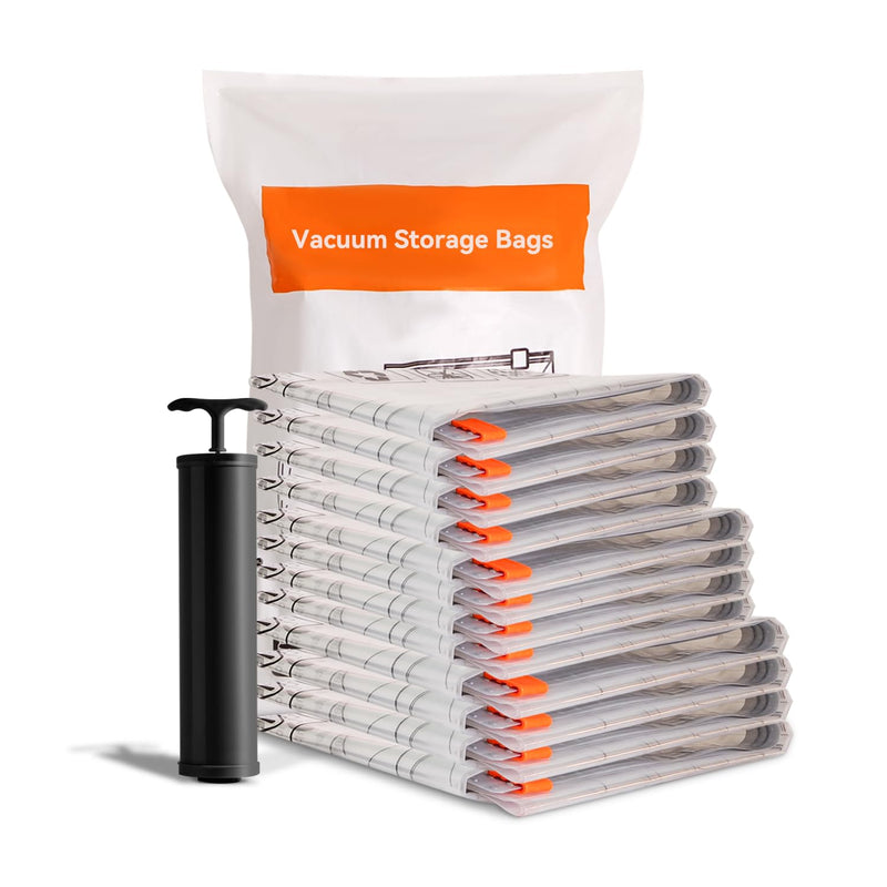 Combo Vacuum Storage Bag (4 Large, 4 Medium, 4 Small) | Space Saver With Handhel