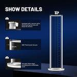 Penis Pump Vacuum Cylinder 9 * 2In With 1 Black Silicone Base Ring