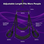 360° Adjustable Sex Swing – Comfortable Bondage Restraint Set for Couples & Lovers