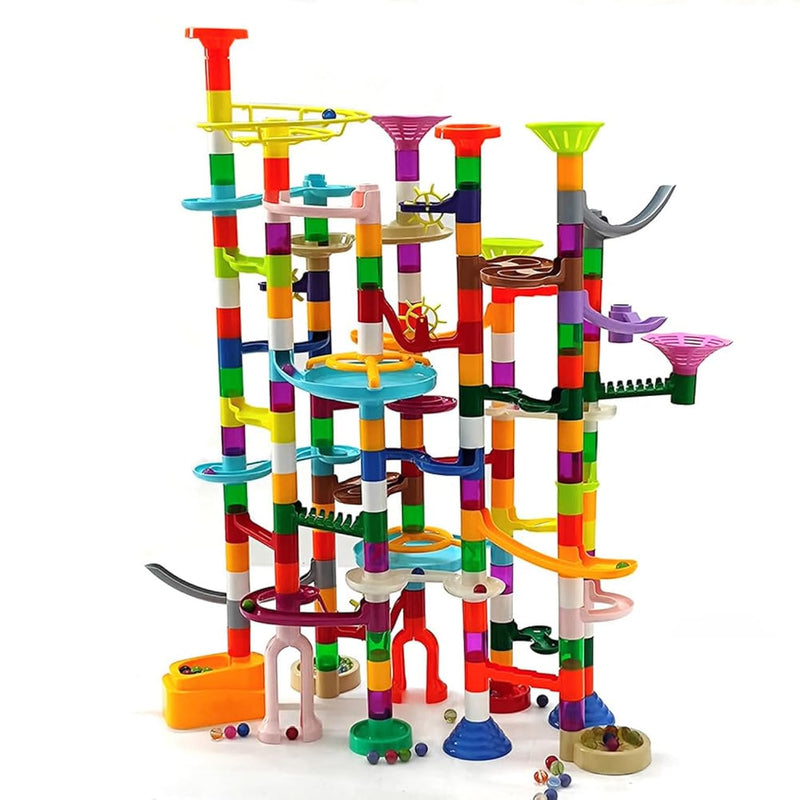 Marble Run 200Pcs Marble Maze Game Construction Building Toy, Marble Race S