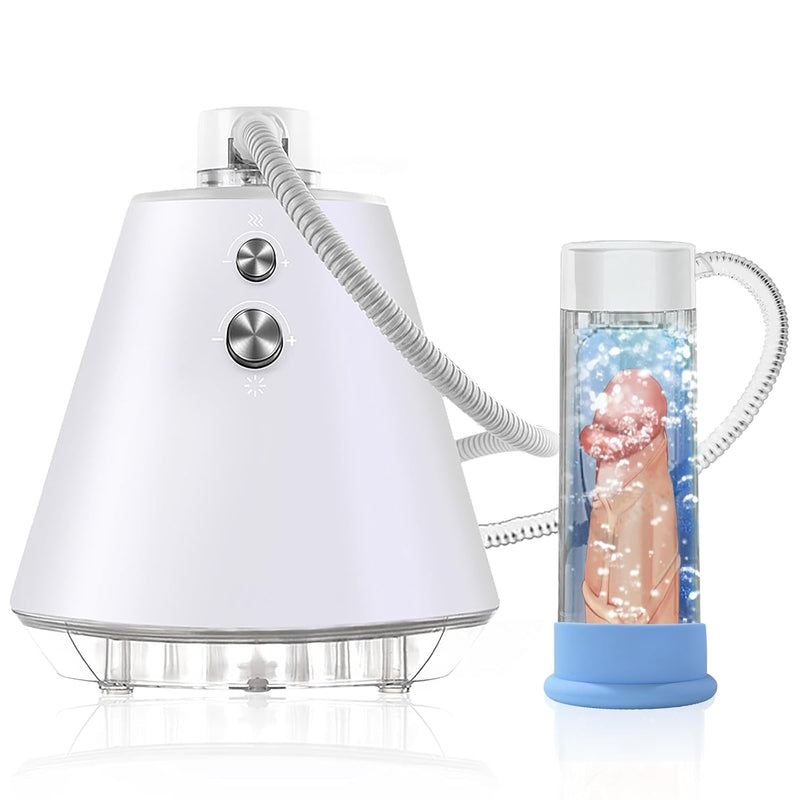 Zylva Male Sexual Function Rehabilitation Therapy Apparatus For Erectile Dysfunction Hydromassager And Ed&Pe Treatment Electric Male Automatic Growth Pump, Penis Enlargement Pneumatic Device White