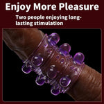 2 Pcs Silicone Penis Sleeve Girth Enhancer Sleeve,With Large Particles For Men Erection Penis Enlarger,Cock Rings For Men Delay Ejaculation,Vagina Toy For Couples Sex Adult Sex Toys For Couples