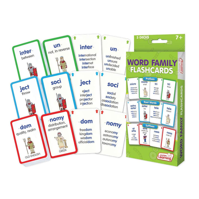 Junior Learning JL216 Word Family Flashcards Medium