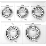 Male Penis Cock Ring Delay Head Glans Ring Stainless Steel Scrotum Ball Stretcher Weights Adult Sex Toys (Magnetic 40Mm Bold)