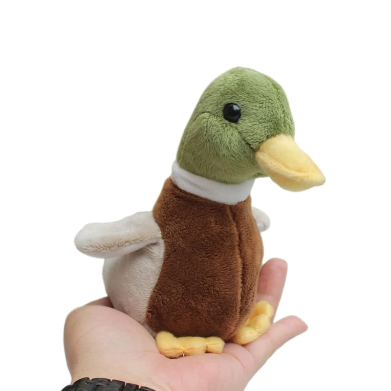 Cute Mallard Duck Plush Stuffed Animal Pillow Toys Lifelike Green Duck Stuf