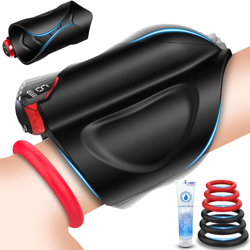 Male Sex Toys Penis Vibrator - Sex Toys Penis Trainer, Adult Sex Toys Male Vibrator With Bullet Vibrator & Cock Rings, 9 Vibrating Modes, Adult Toys Male Masturbator Vibrators For Men Pleasure