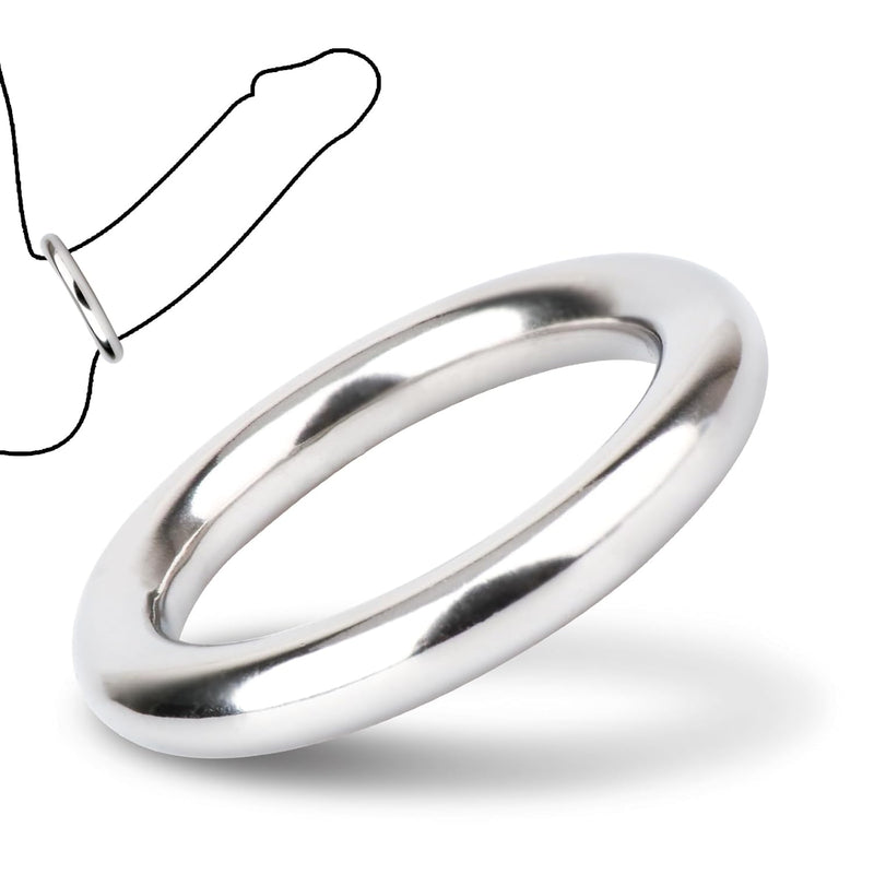 Penis Ring Adult Men Masturbation 8Mm Thickness Cock Rings Male Sex Toy (1.97 Inch)