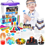 Educational Science Kit For Kids - 56 Science Lab Experiments With Lab Coat Scientist Costume, Science Kits For Kids Age 6-8-10-12, 70+ Pcs Diy Stem Projects, Educational Toys For Girls Boys