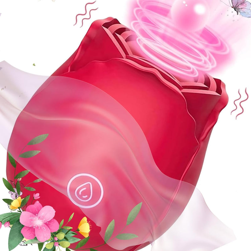 Clit Sucker Rose Toy Sex Toys Dildo Vibrator Adult Toys With 10 Sucking & Vibrating Modes For Women Clitoral Nipple, Rose Sucker Sex Toy Clitoral G Spot Vibrators For Couples Adult Games Ee-16