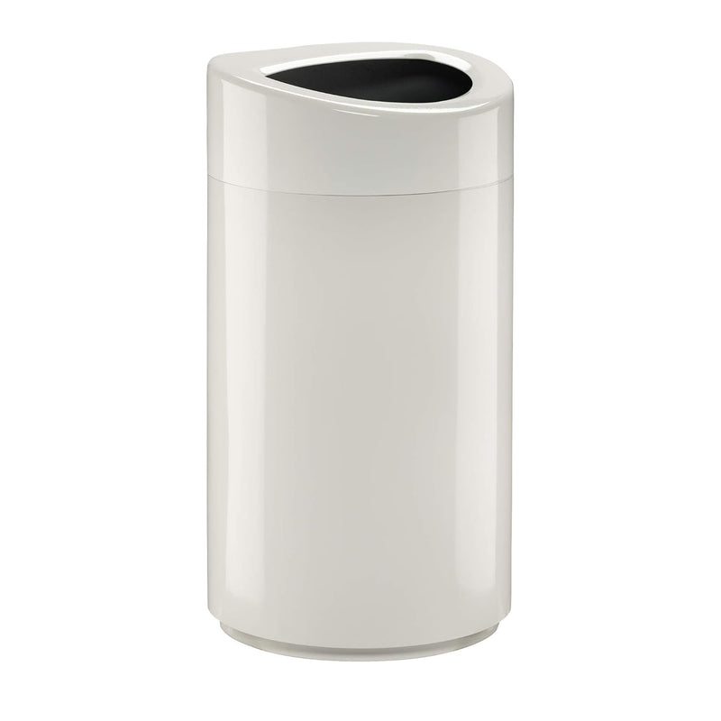 Safco Open-Top Modern Trash Can, Durable & Puncture-Resistant Stainless Steel, 1