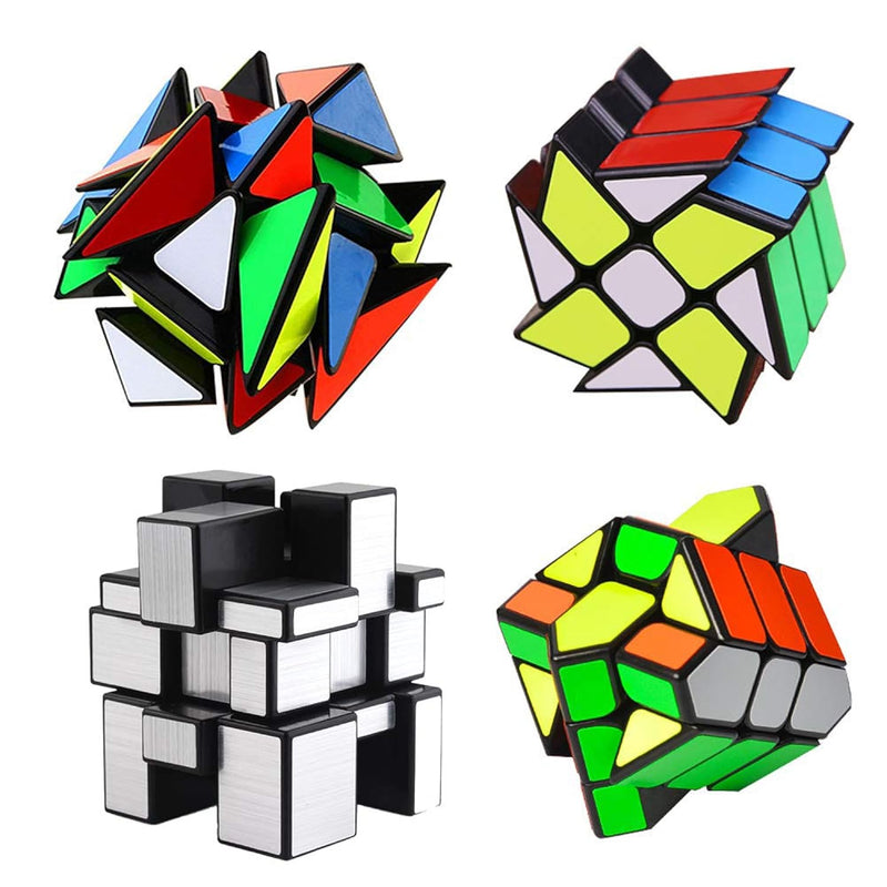 4 Pack Yj Cube Set Included 3X3 Yj Fluctuation Angle Puzzle Cube 2X3 Yj Whe