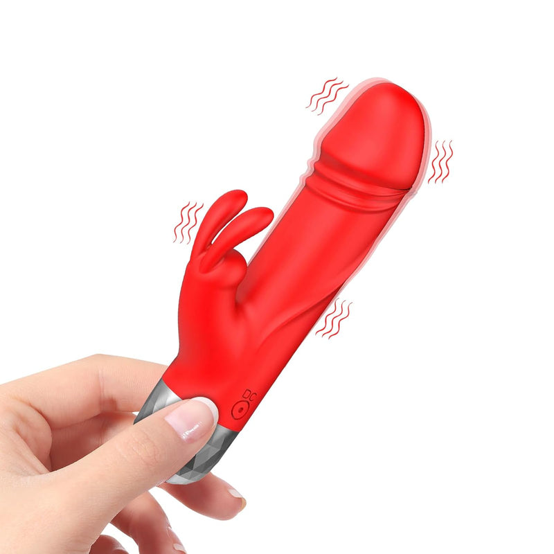 Dildo Bullet Vibrator Sex Toys - Mini Rabbit Vibrators With 12 Vibration Modes, Small Dildos Clitoral G Spot Vibrator For Women Pleasure, Powerful Female Rechargeable Adult Toy For Couple Games