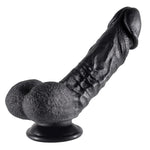 Silicone Realistic Dildo + Jeweled Anal Plug