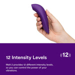Melt 2 Clitoris Vibrator | Clitoral Stimulator Adult Sex Toys For Women | Clit Sucker Female Personal Massager | App Control Suction Masturbator | 12 Intensities & 6 Sucking Patterns | Purple