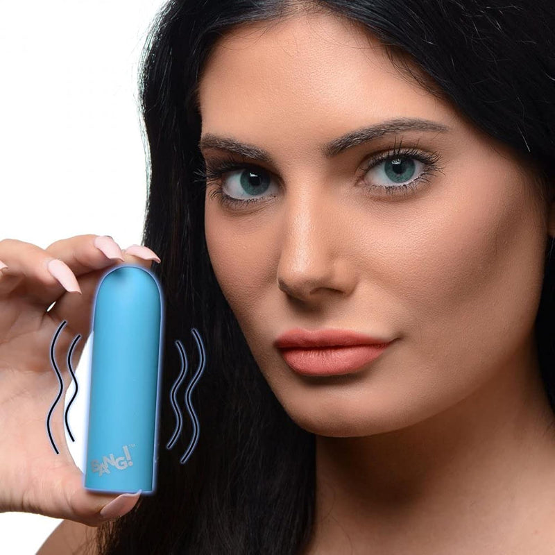Bang! 10X Mega Silicone Vibrator - Blue, (Ag749-Blue)