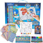 Sonic the Hedgehog Color and Paint Activity Art Set with Canvas, 1000 Pieces