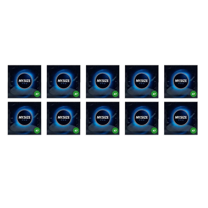 My Size Wide Condoms 47Mm (Pack Of 10)-Vegan, Pro 47