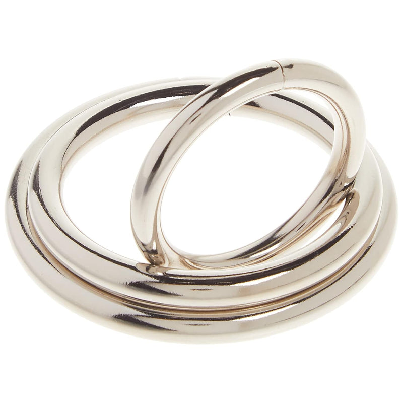 Metal Cock Ring, Chrome, 3-Pack