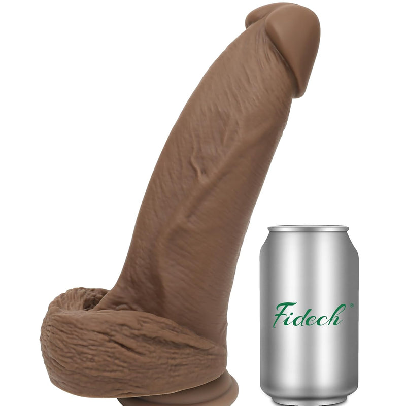 Huge Realistic Dildo Sex Toys For Women, 10" *2.5" Diameter Big Realistic Dildos With Strong Suction Cup Hands-Free Play, Silicone G-Spot Masturbator For Women And Couple - Brown
