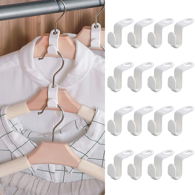 30Pcs Clothes Hanger Connector Hooks, Hanger Extender Clips,Cascading Hanger Hoo