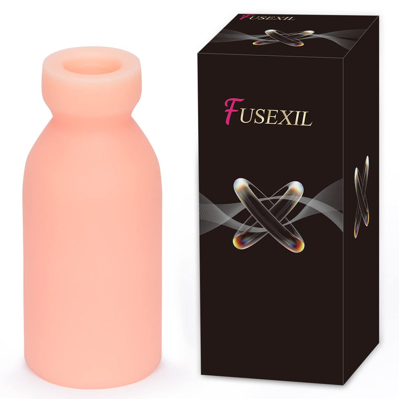 Male Masturbator Cup Adult Sex Toys For Men Sex Pleasure Close-Ended Realistic Textured Stroker Pocket Pussy For Adult Men Masturbation Sucking Force For Sexual Bottle Shape Length 6.3 In