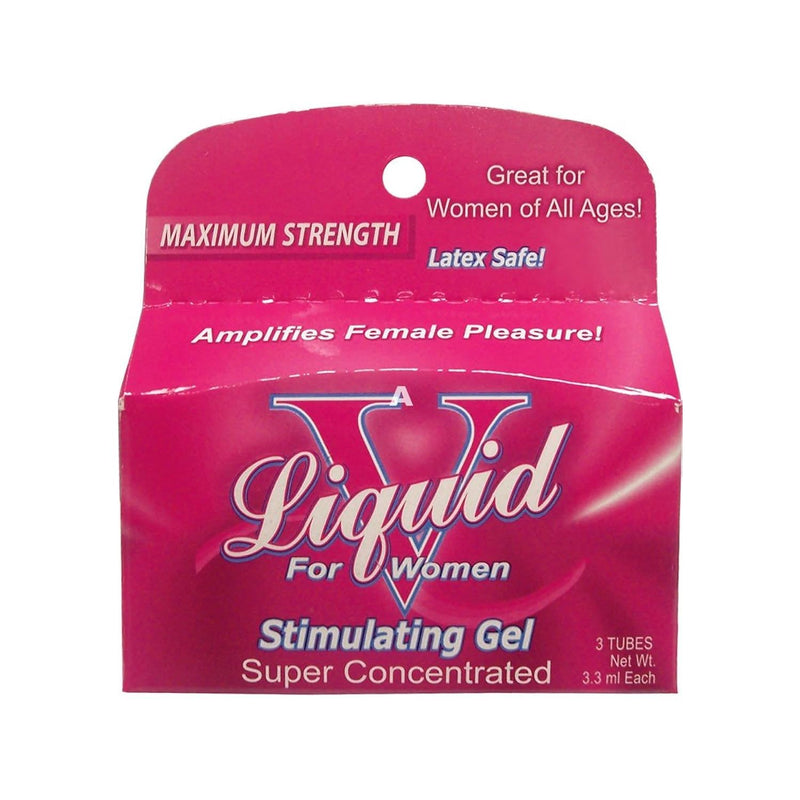 Liquid V For Women Stimulating Product, 3 Pack, 3.3 Ml Each,Tubes