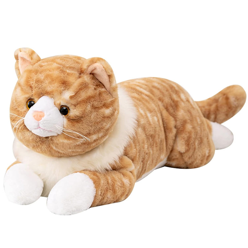Cat Weighted Stuffed Animals, 5.3 Lbs 25.5 Inch Weighted Cat Plush Toy Real