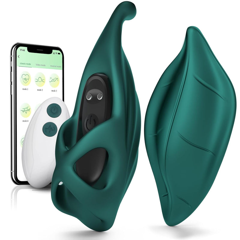 2 In 1 App Remote Control Vibrator Wearable Butterfly Panty & Finger Set - Clitoral And G-Spot Stimulator Vibrators With 9 Power Vibrating Modes Sex Toys For Women Or Couples