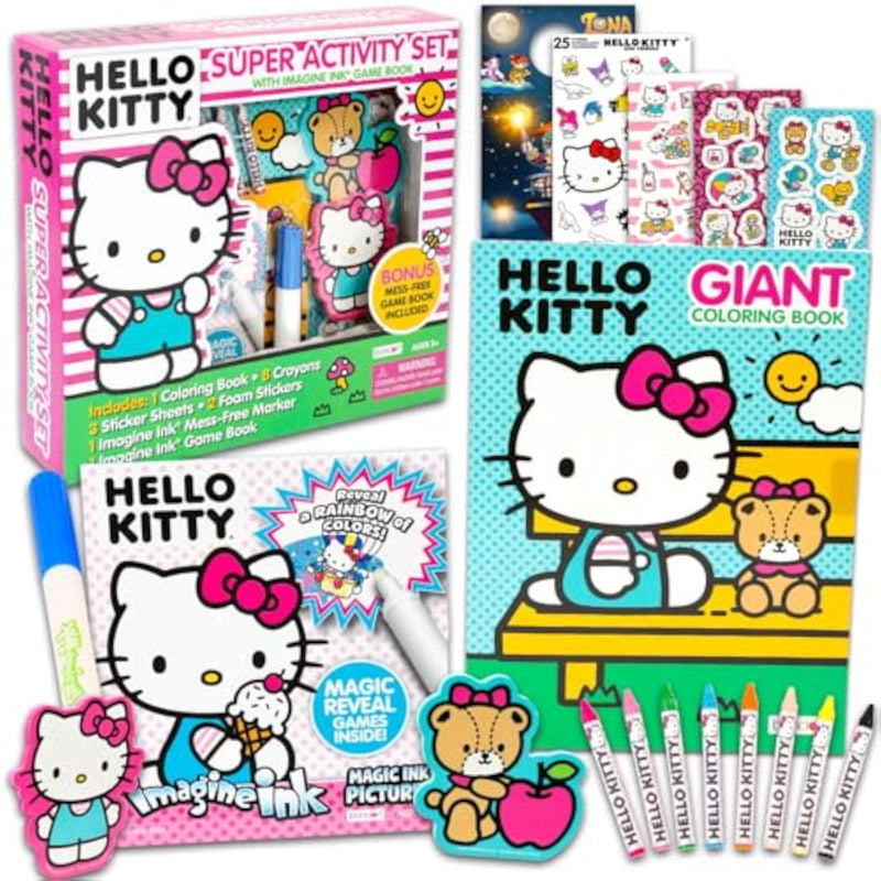 Hello Kitty Activity Set with Coloring Books, Stickers, Games & Drawing Supplies