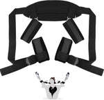 Adjustable Bed Restraint Kit – Wrist & Ankle Cuffs for Couples' Bondage Play